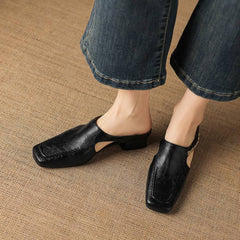 Verbena Square-Toe Mules