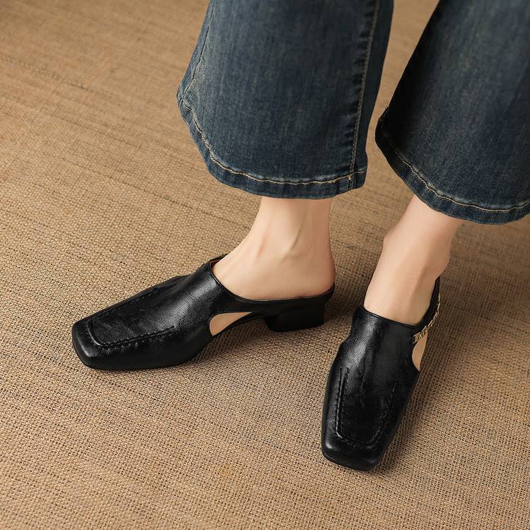 Verbena Square-Toe Mules