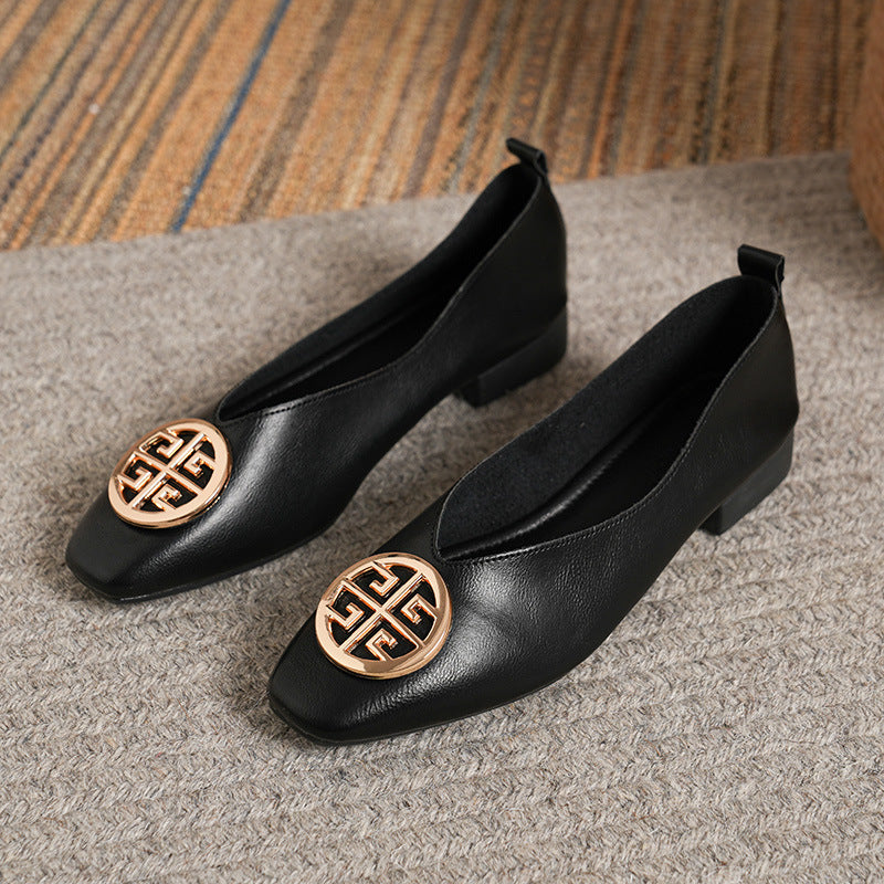 Giselle Square-Toe Flats