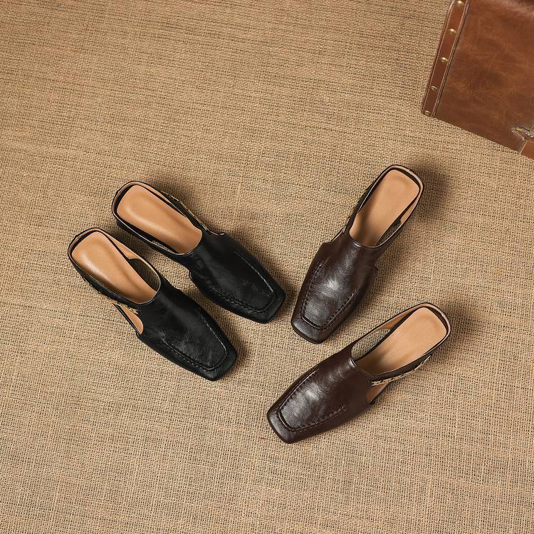 Verbena Square-Toe Mules