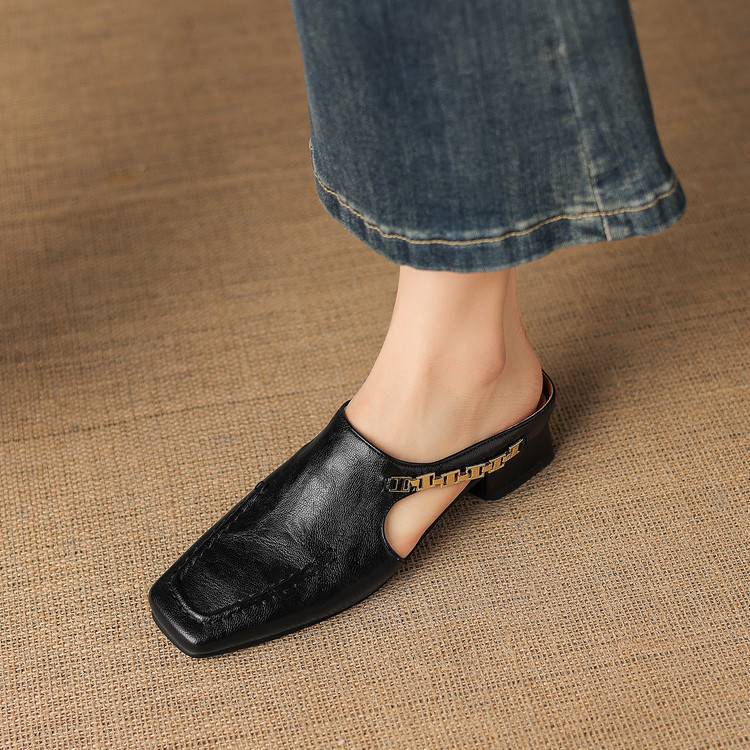 Verbena Square-Toe Mules