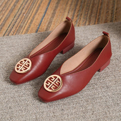 Giselle Square-Toe Flats