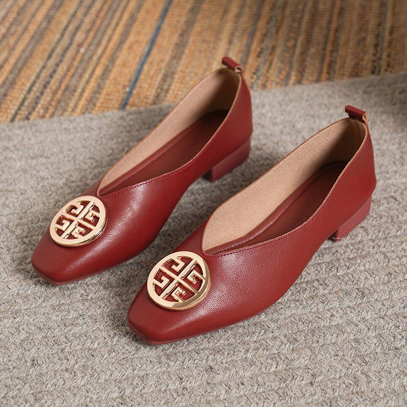 Giselle Square-Toe Flats