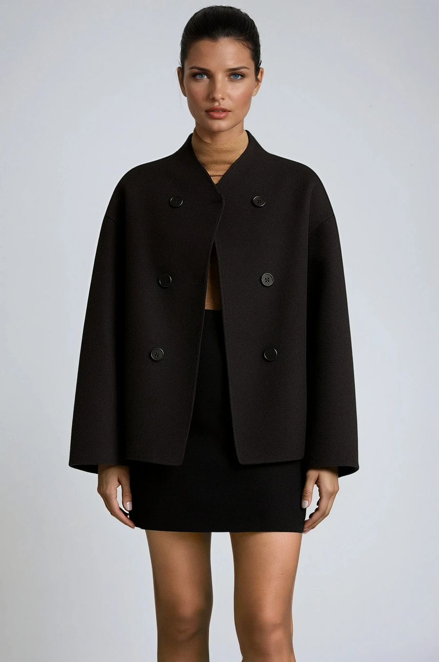 Allie | Oversized Double-Breasted Coat