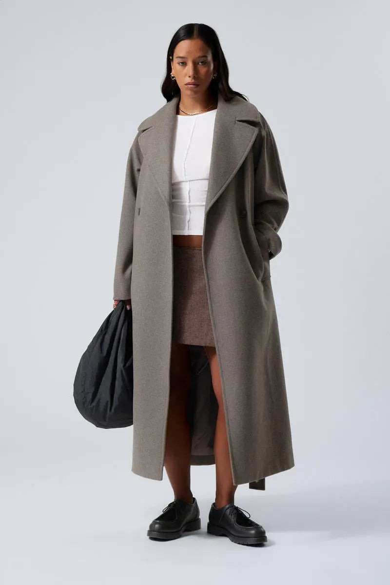 Erma | Oversized Long Double-Breasted Coat
