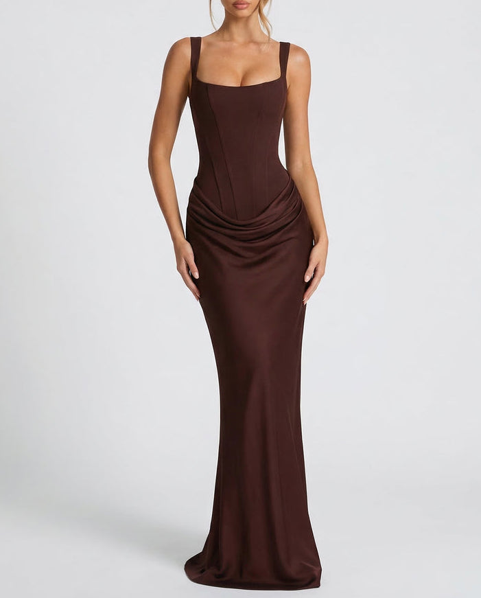 Hyacinth dress in Brown