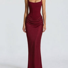 Hyacinth dress in Burgundy
