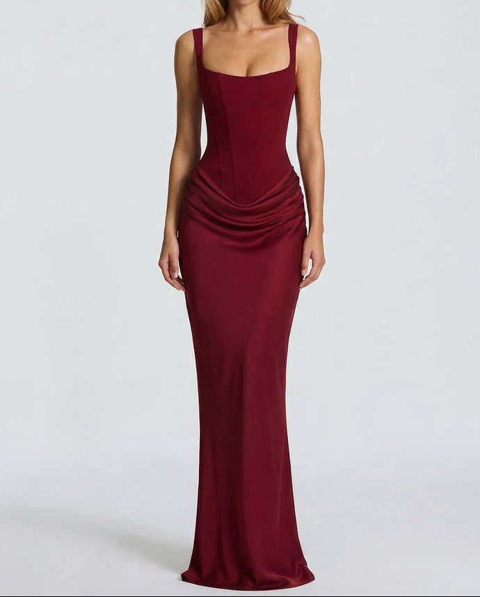 Hyacinth dress in Burgundy
