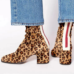 Whitney ankle boots in Leopard
