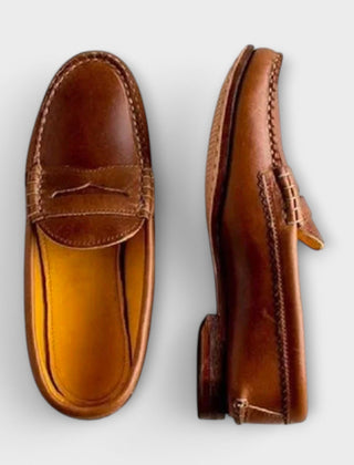 Honora classic penny loafers in Cognac