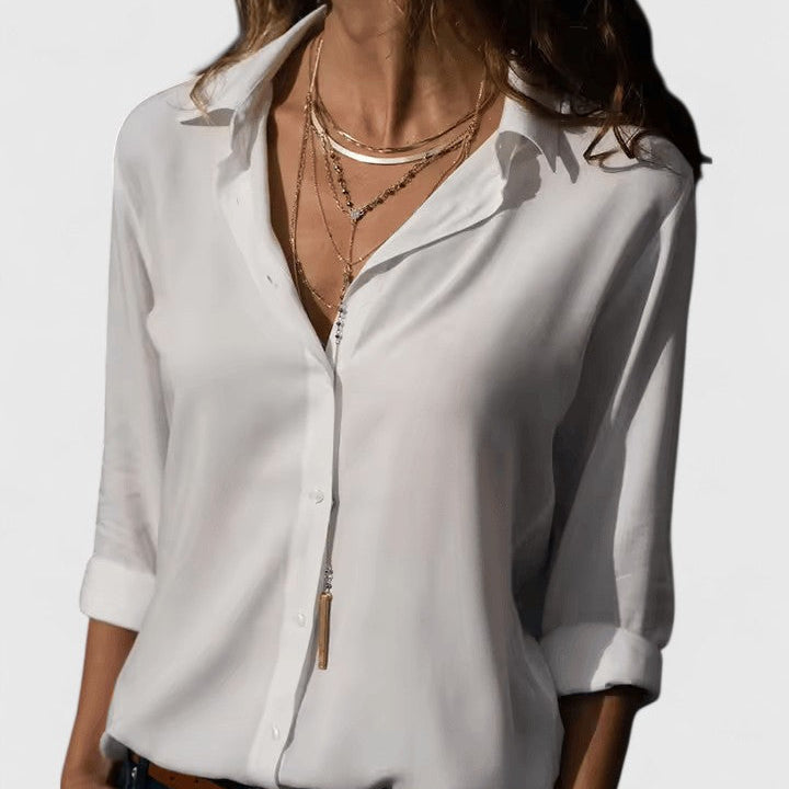 Tilly | Relaxed V-Neck Blouse