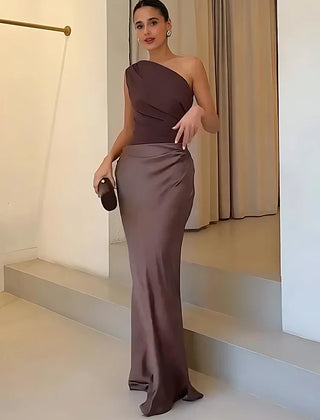 Brigitte dress in Brown