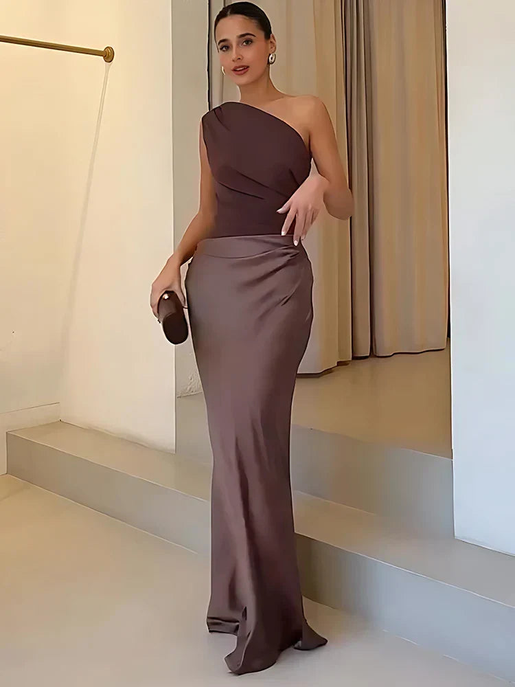 Brigitte dress in Brown