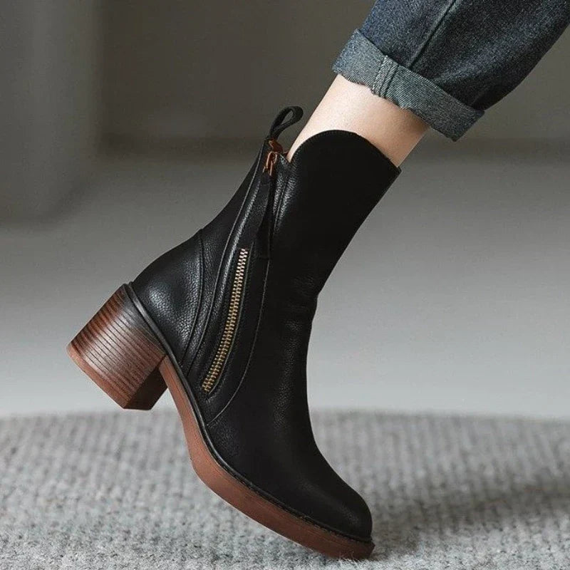 Pippa Ankle Boots in Black