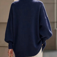Ilse button detail knit sweater styled