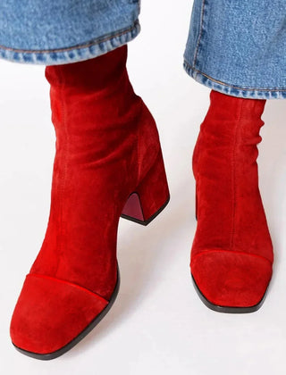 Whitney ankle boots in Red