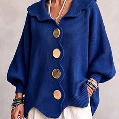 Ottilie ribbed knit button cardigan