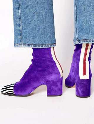 Whitney ankle boots in Purple