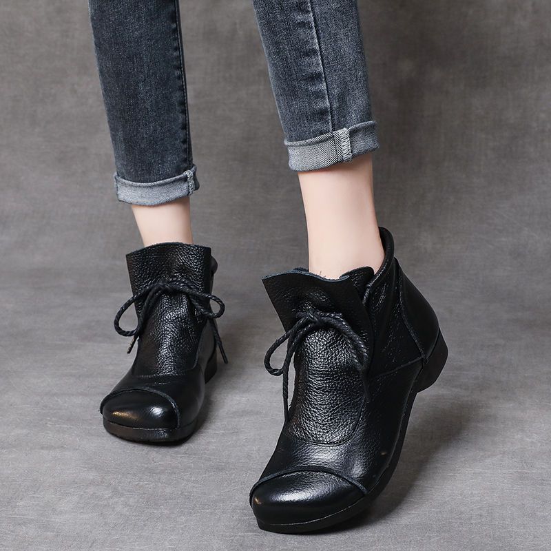 Margaret | Comfort Wedge Lace-Up Boots