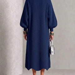 Vada relaxed button-down maxi dress detail