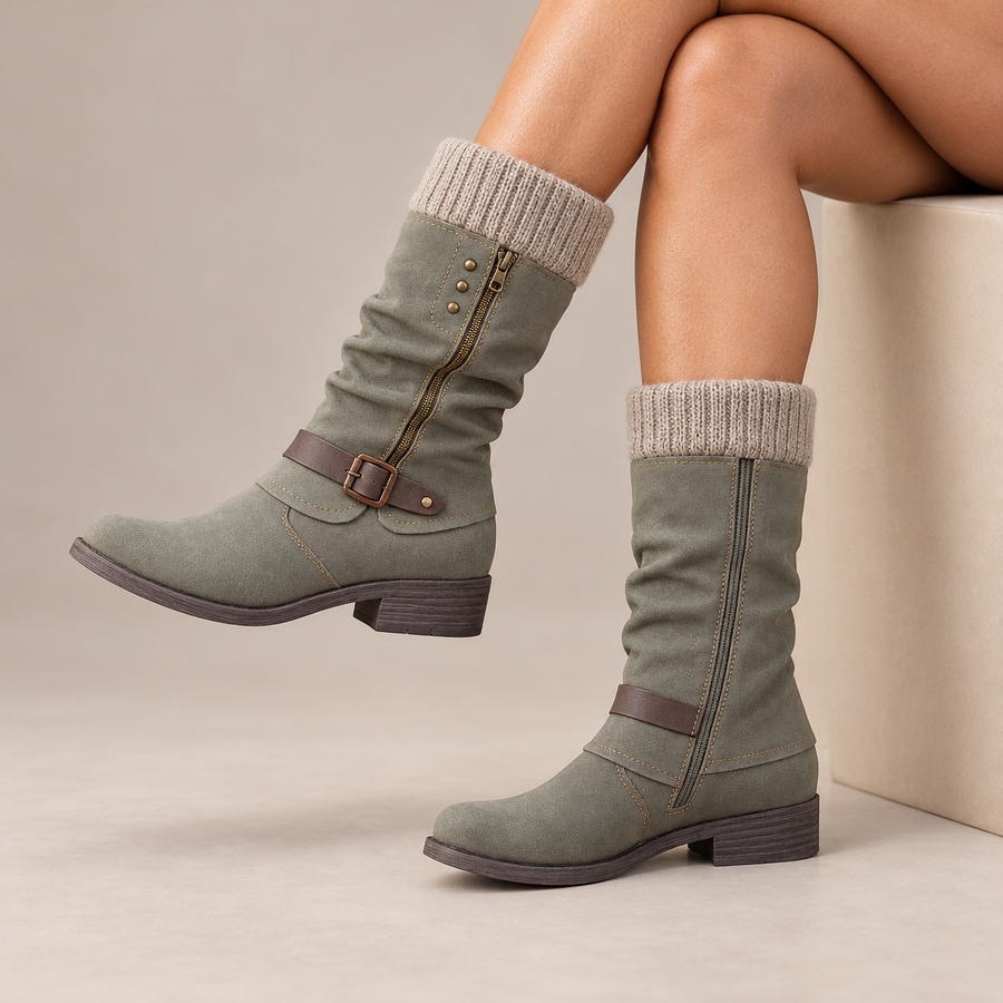 Eowyn Elegant Supportive Buckle Boots