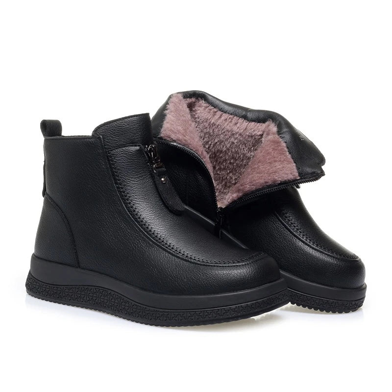 Nerys Zip Comfort Boots in Black