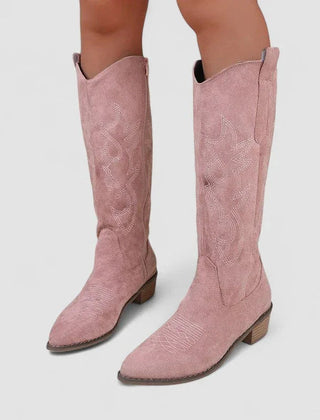 Verena Orthopedic Western Boots in Pink