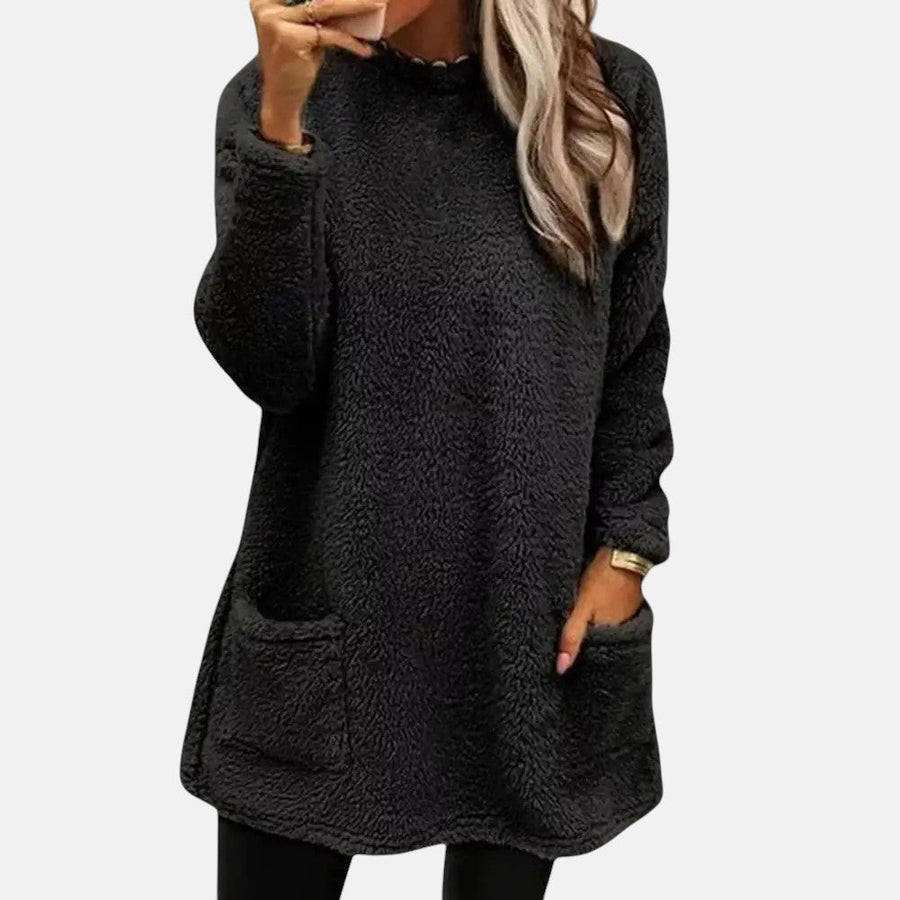 Dorry | Mid-Length Pocket Sweater
