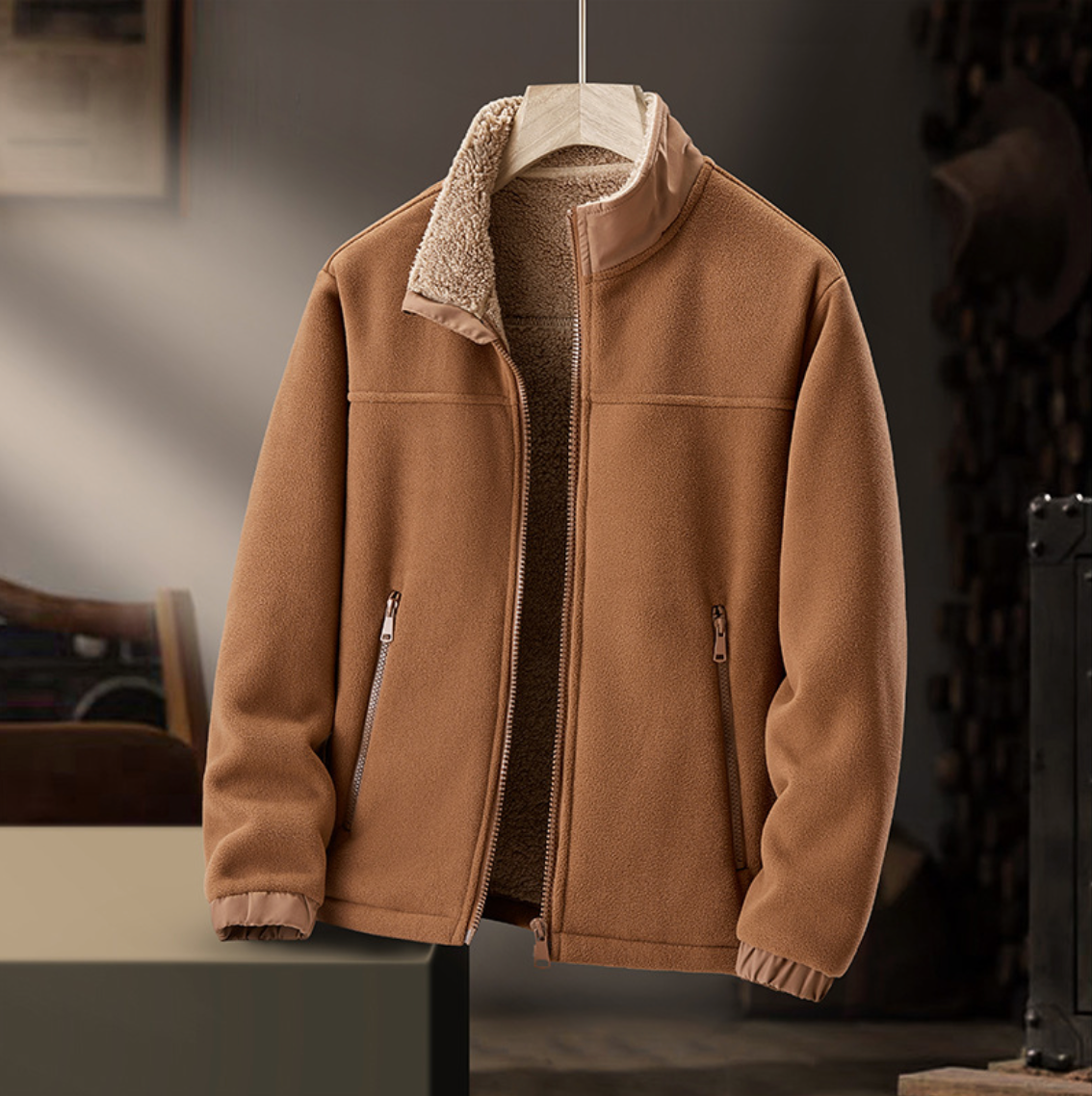 Junia Cozy-Collar Zip Jacket