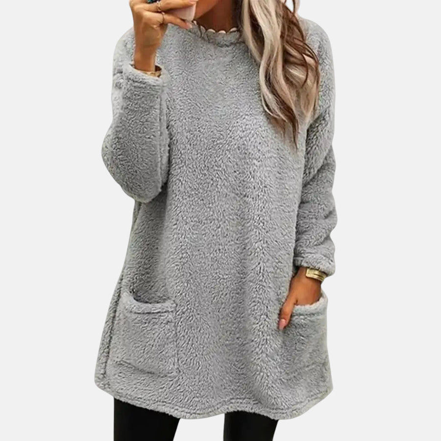 Dorry | Mid-Length Pocket Sweater