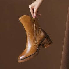 Pippa Ankle Boots in Brown
