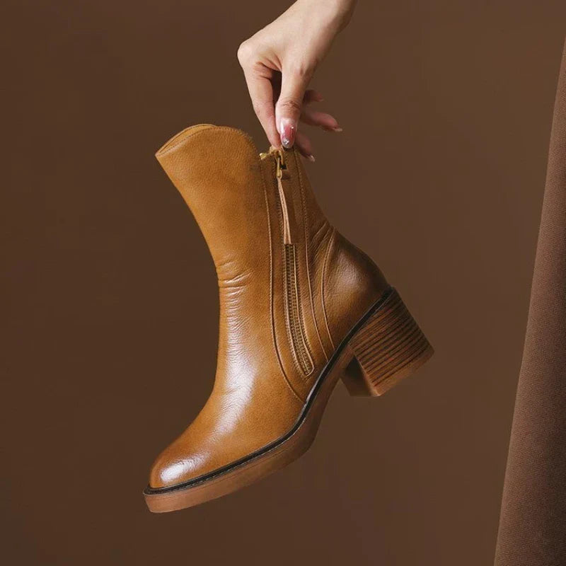 Pippa Ankle Boots in Brown