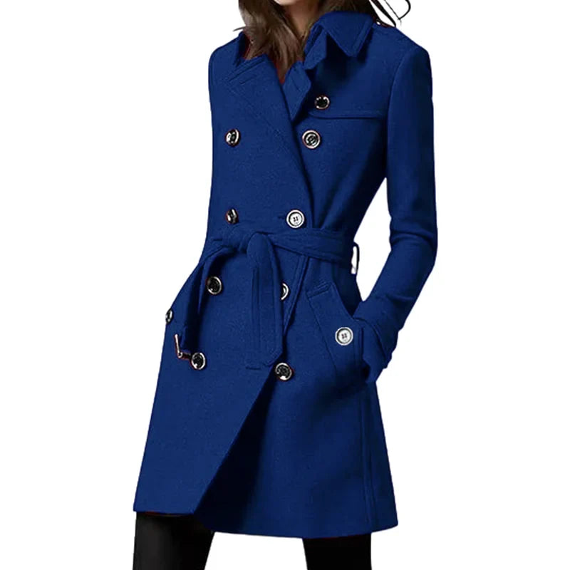 Kate | Belted Double-Breasted Trench Coat