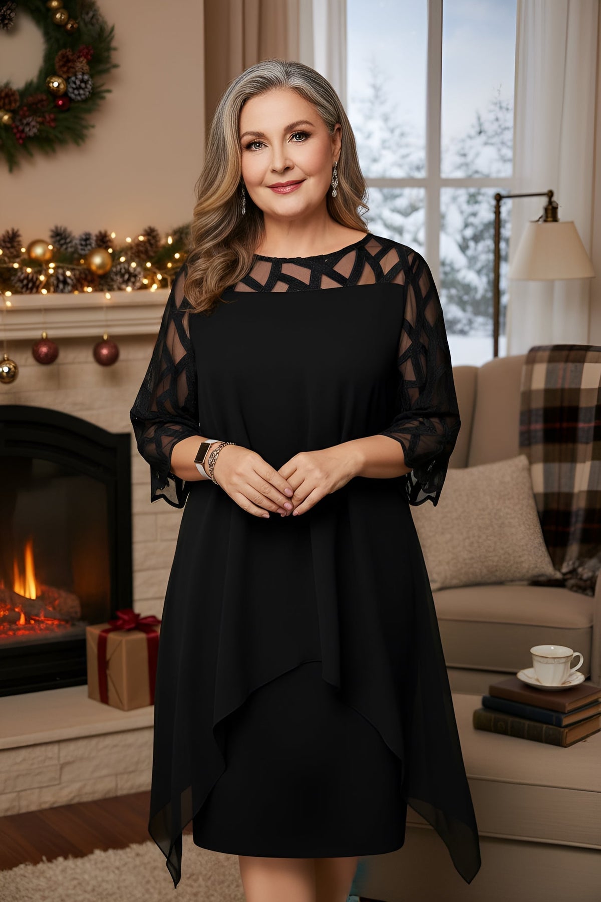Glynis dress in Black