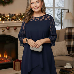 Glynis dress in Deep Blue