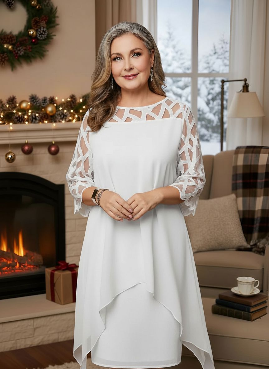 Glynis dress in White