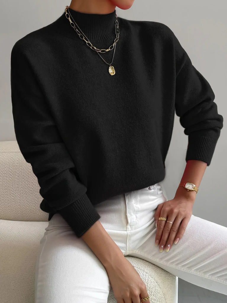 Vivianne | Classic High Neck Sweater