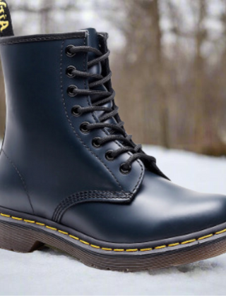 Annora Elegant Lace-Up Boots in Blue