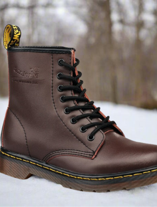 Annora Elegant Lace-Up Boots in Brown
