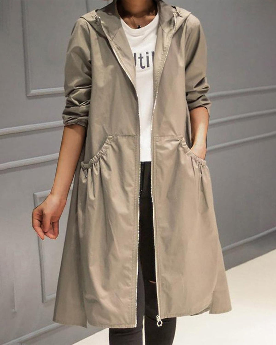Lula | Long Hooded Trench Coat