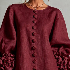 Lynette dress in Burgundy