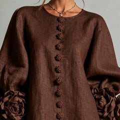 Adah dress in Brown