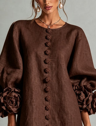 Adah dress in Brown