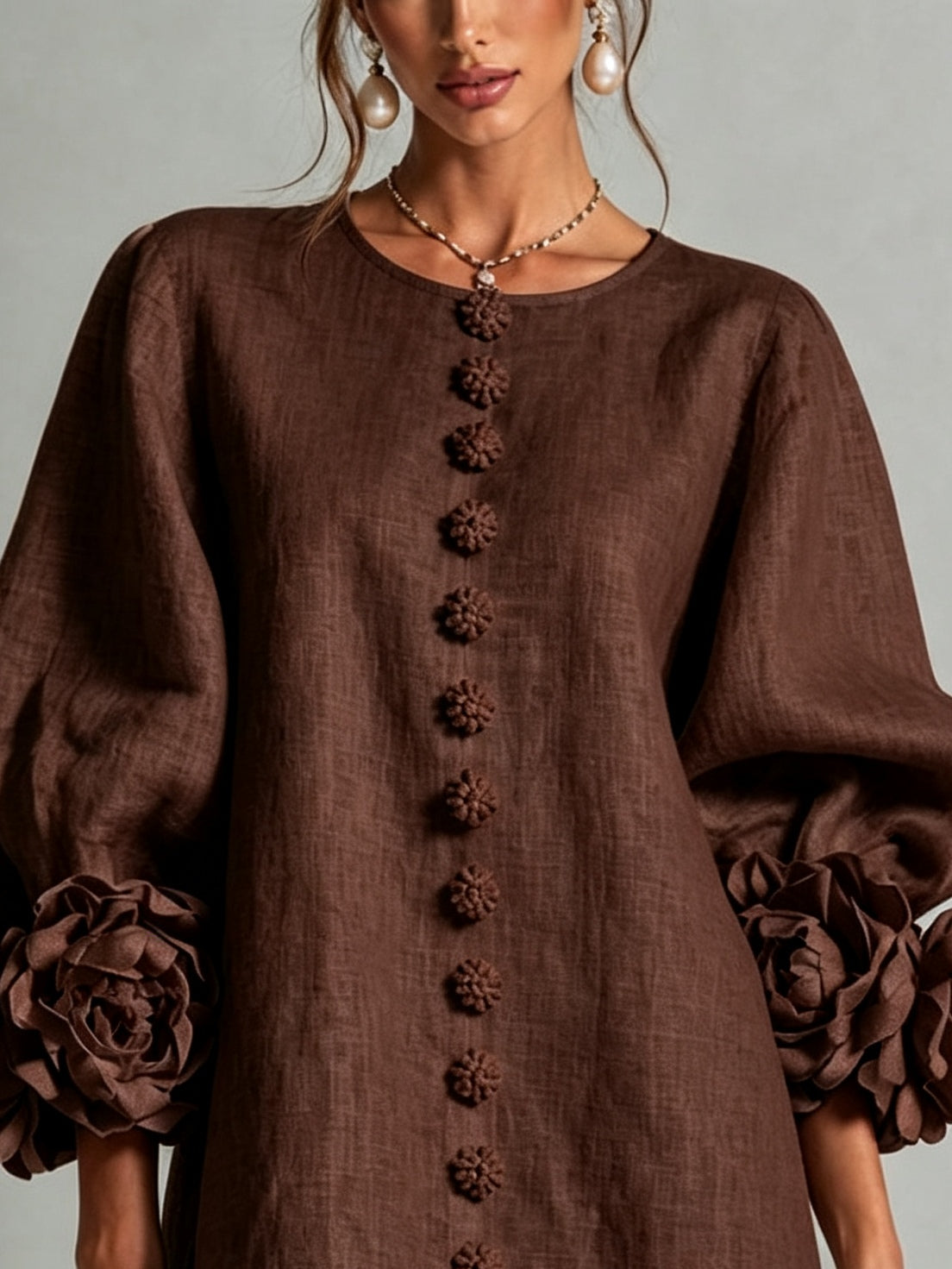 Adah dress in Brown