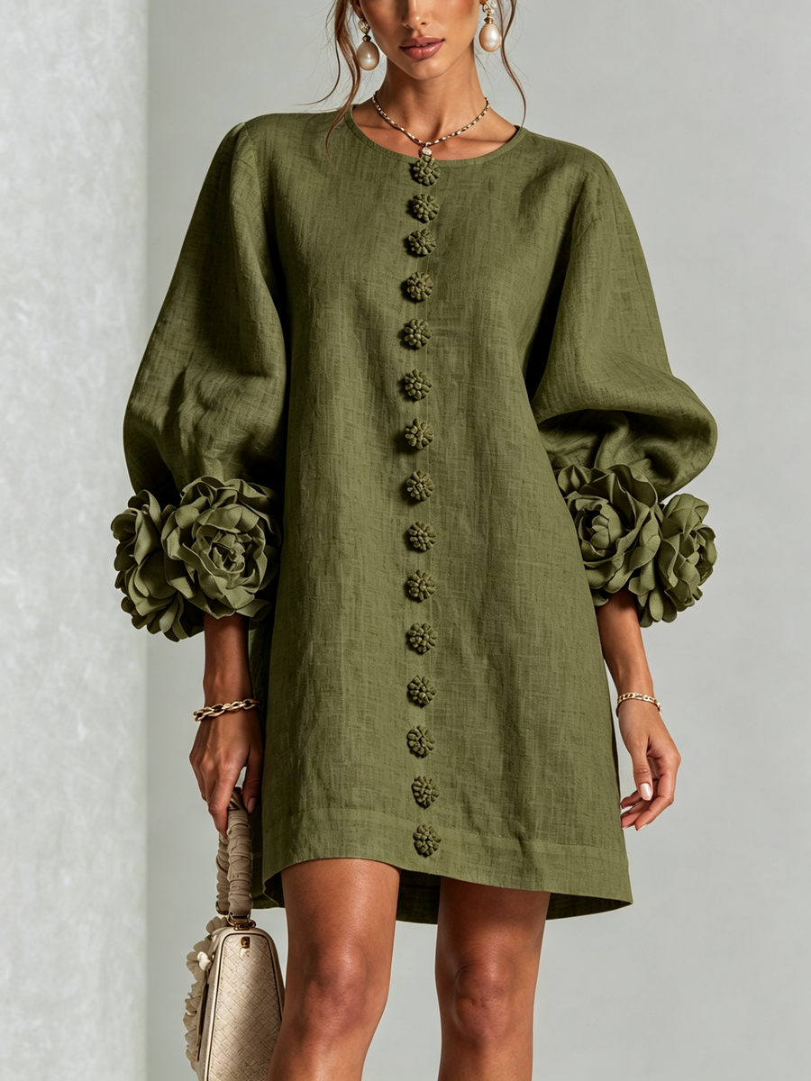 Alda dress in Olive
