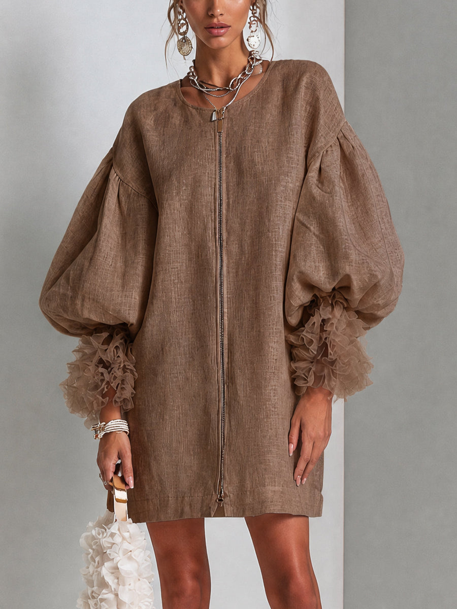 Alys dress in Brown