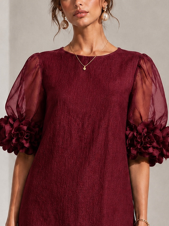 Julie dress in Burgundy