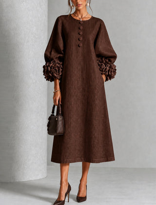 Evette dress in Brown
