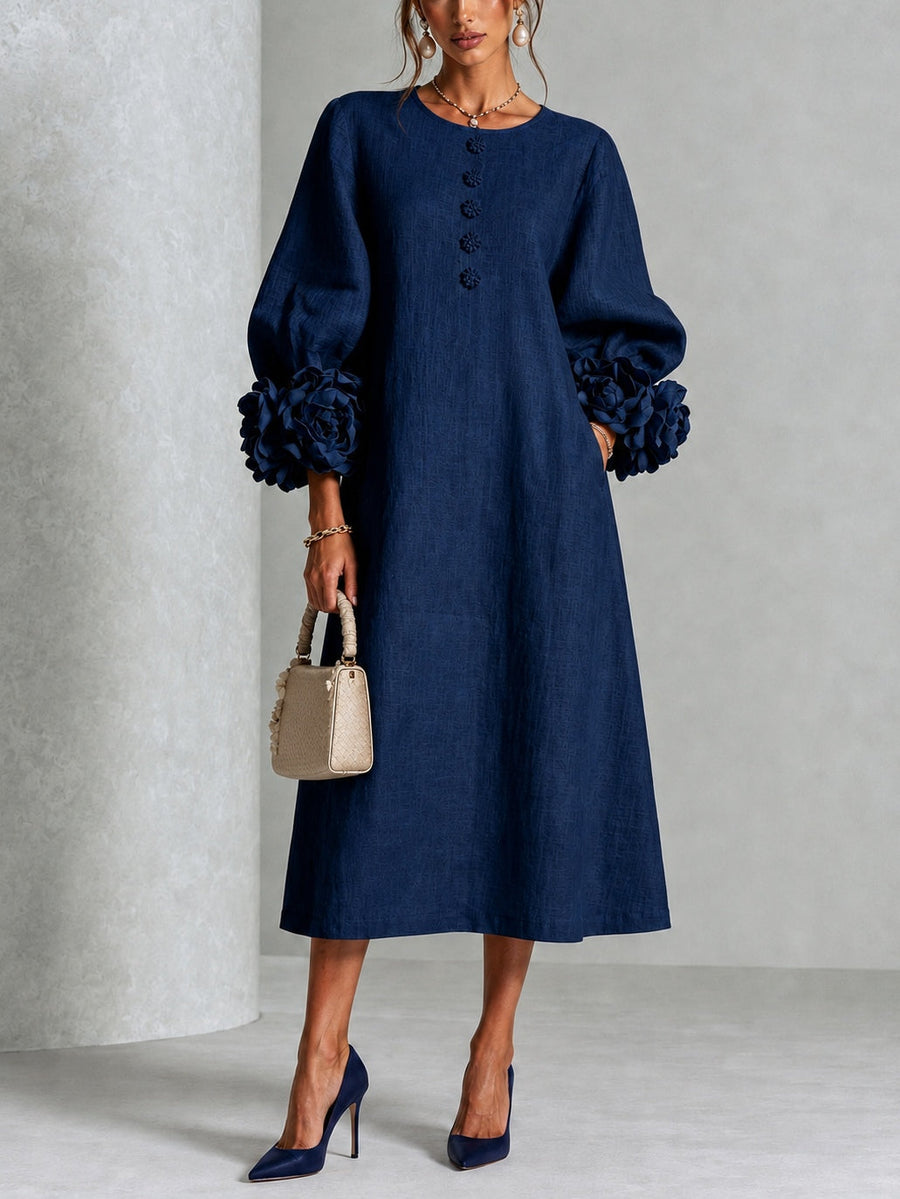 Liesl dress in Navy