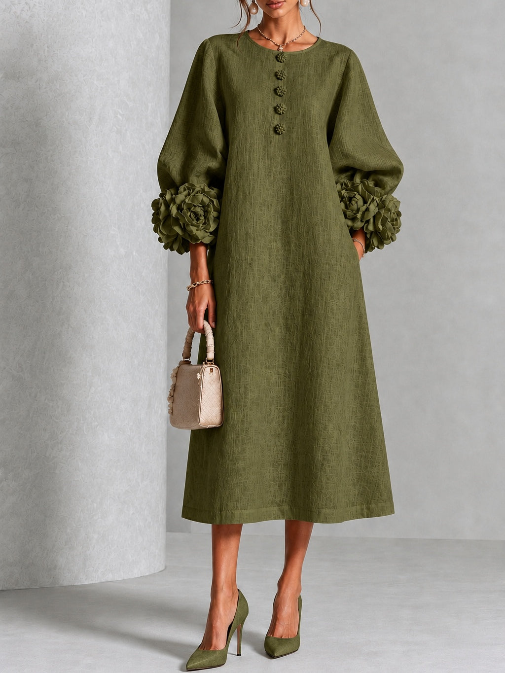 Ivette dress in Olive